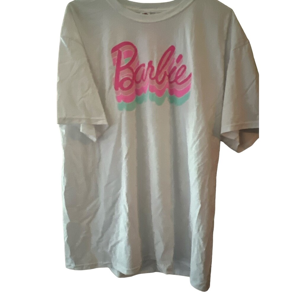 Barbie Retro Logo Women's T-Shirt - Small - Pink on White